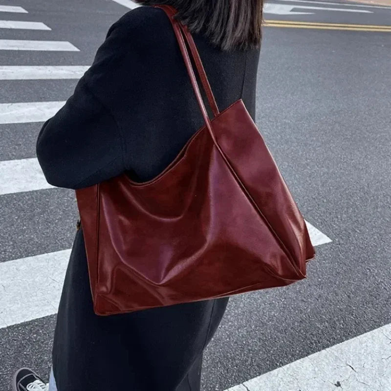 Klasyczna torba shopper - Czerwony