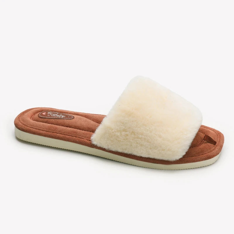 Eleganckie kapcie damskie - Beżowy 36
