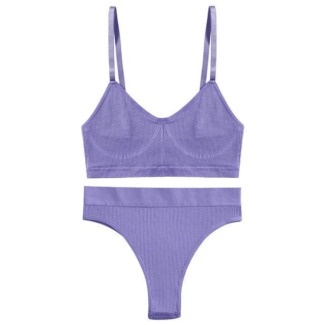 Komplet bielizny sportowej - Niebieski S/M