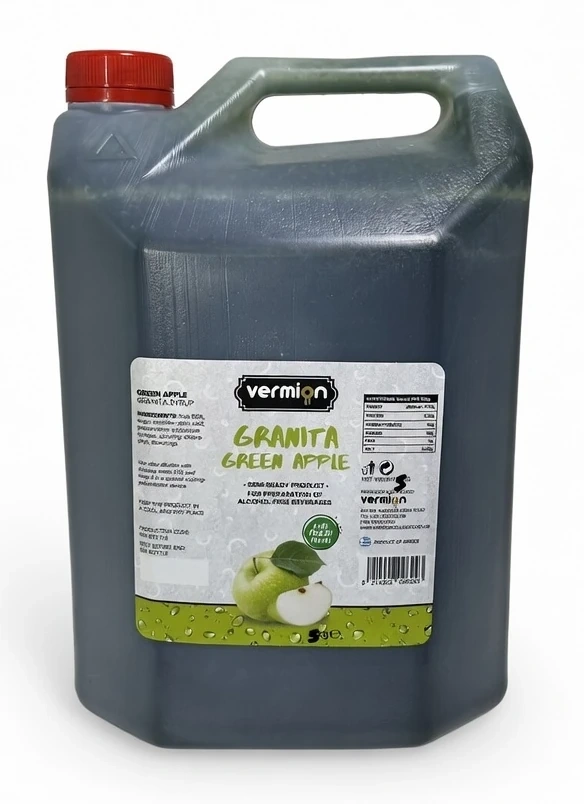 Granita Zielone Jabłko syrop - Vermion Deluxe Food Slush Green Apple 5kg