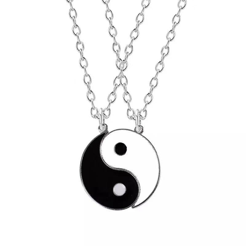 Para naszyjników - Yin-Yang - Srebrny 60cm