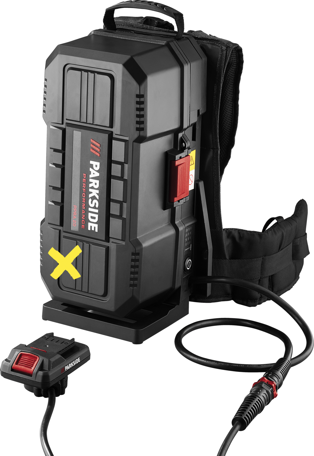 PARKSIDE PERFORMANCE® Plecak na akumulatory, 20 V/40 V, PPRA 20 B1 (bez akumulatora i ładowarki)