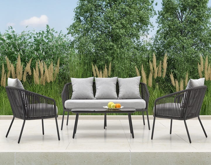 Komplet wypoczynkowy na taras aluminium Umeblowana.com