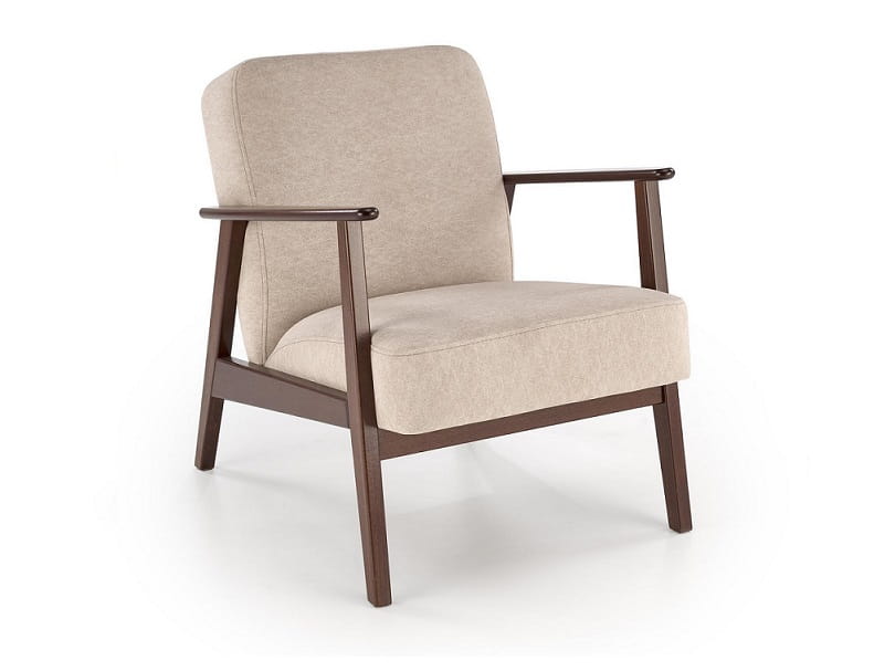 Beżowy fotel w stylu retro Umeblowana.com