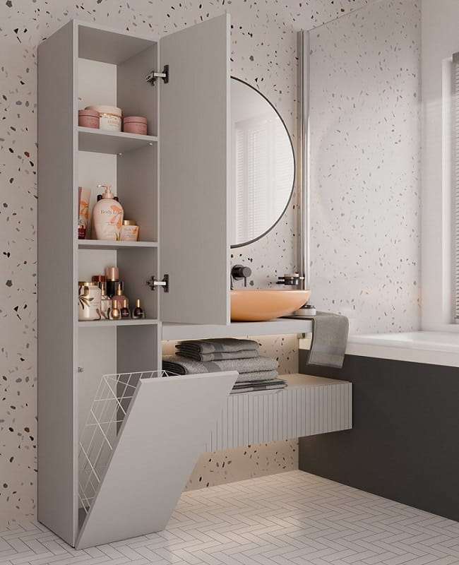 Szafka łazienkowa na kosmetyki słupek Umeblowana.com