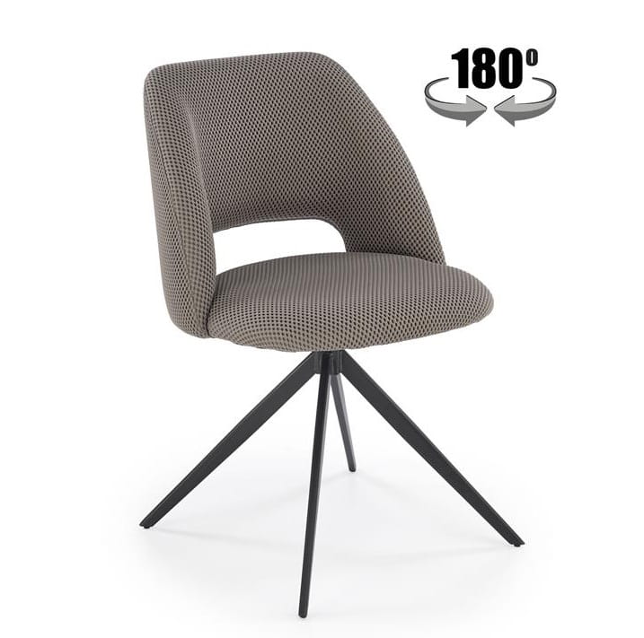 Szare krzesło obrotowe do jadalni Umeblowana.com