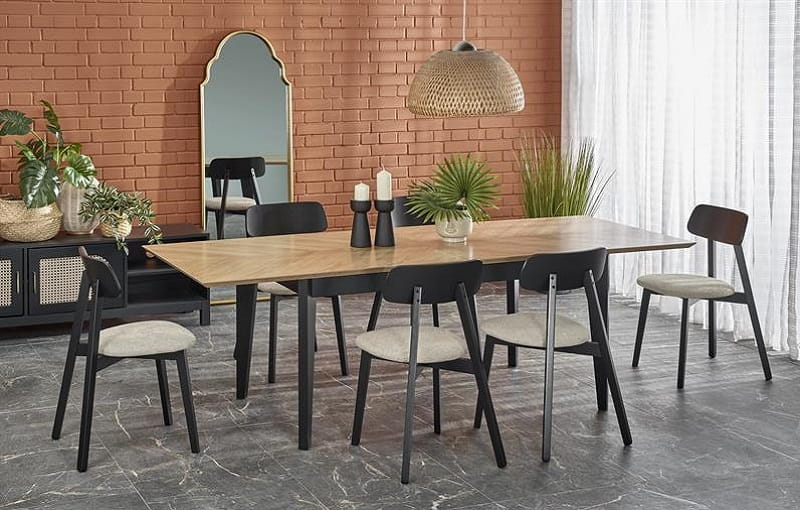 Industrialny rozkładany stół do jadalni 240cm Umeblowana.com