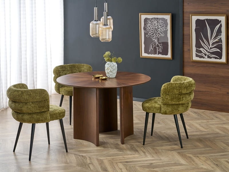 Nowoczesny okrągły stół na trzech nogach ⌀120cm Umeblowana.com