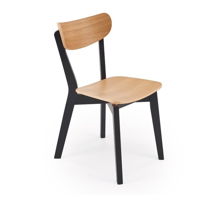 Minimalistyczne drewniane krzesło do jadalni Umeblowana.com