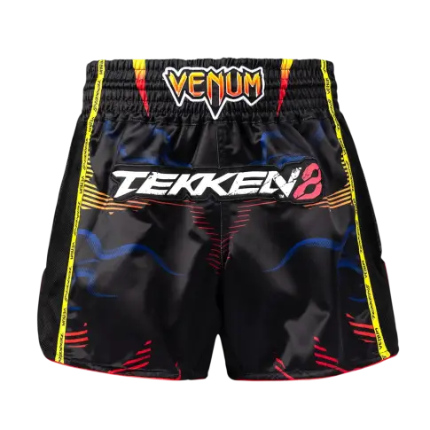 Venum x TEKKEN 8 Muay Thai Shorts Spodenki Yoshimitsu Black/Orange