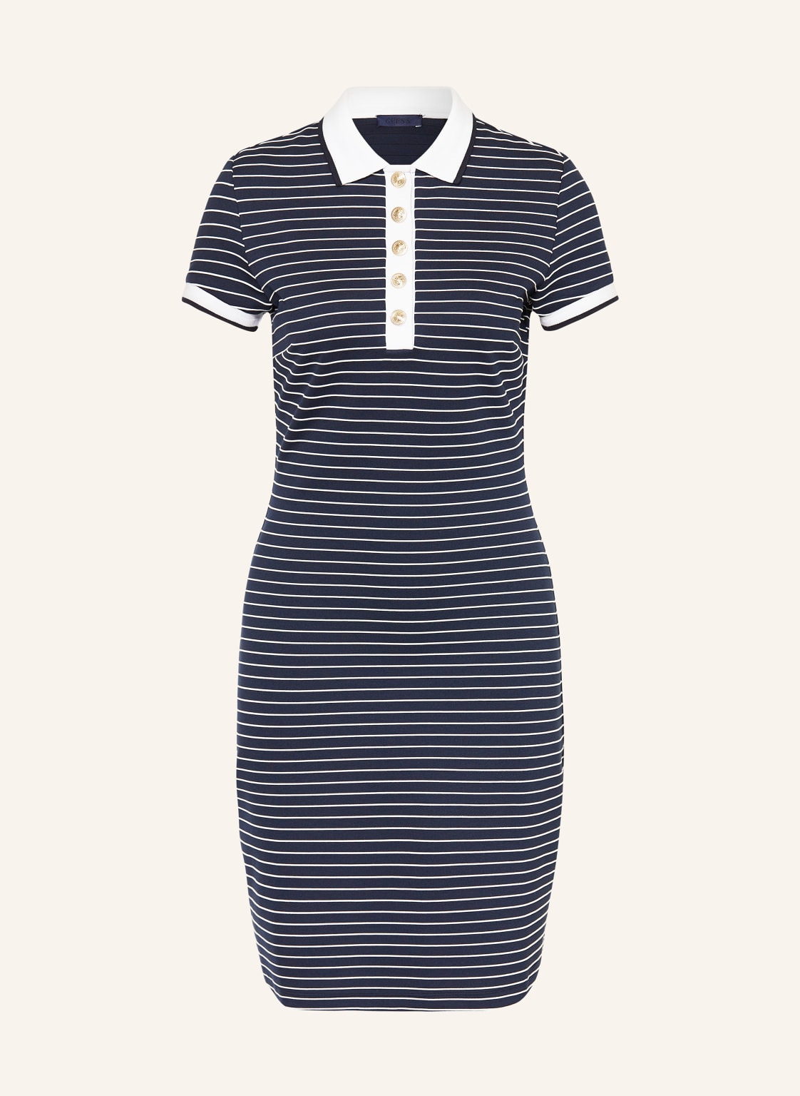 Guess Sukienka Polo Z Dżerseju blau