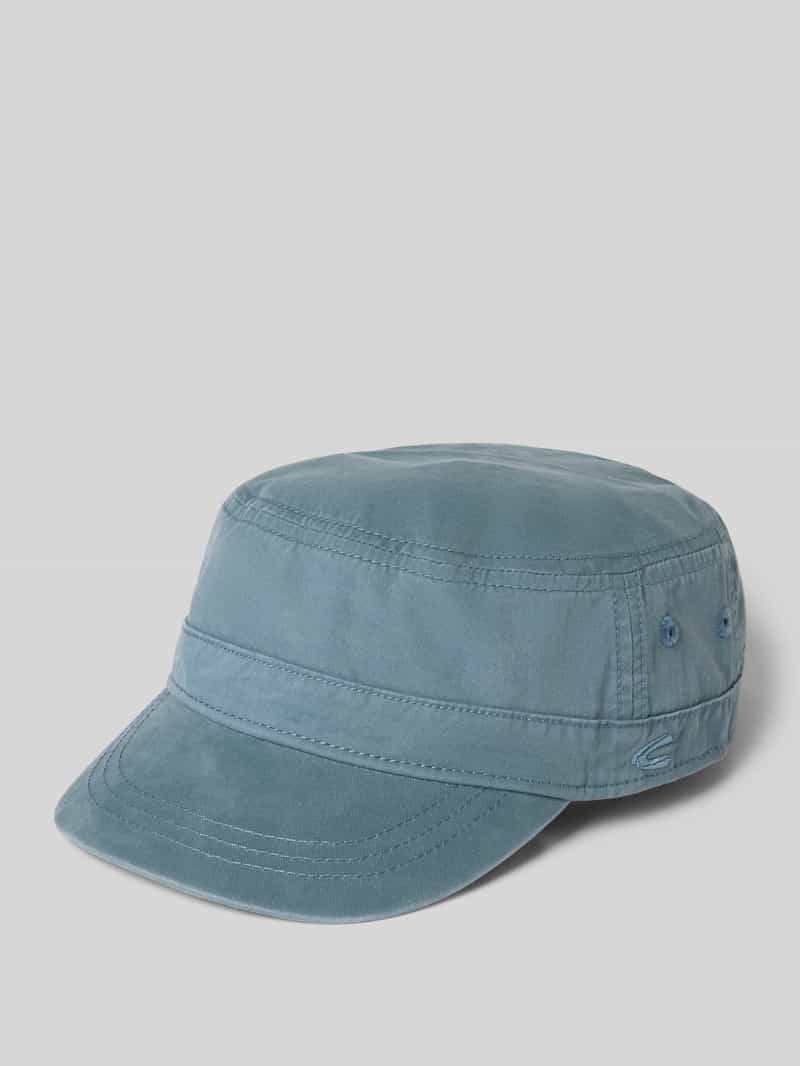 czapka z daszkiem w stylu militarnym z wyhaftowanym logo