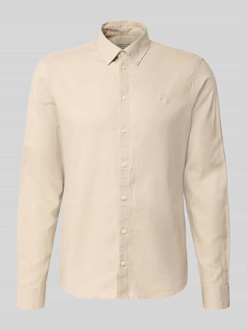 Koszula casualowa o kroju slim fit z kołnierzykiem typu button down model 'Anton'