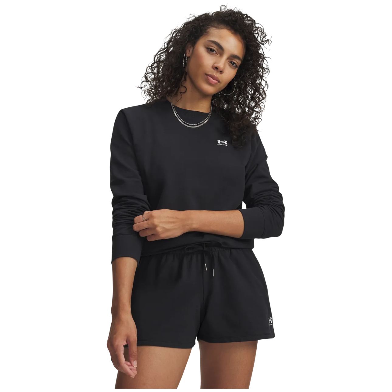 Bluza damska Under Armour Sport Terry Crew Rozmiar: M / Kolor: czarny