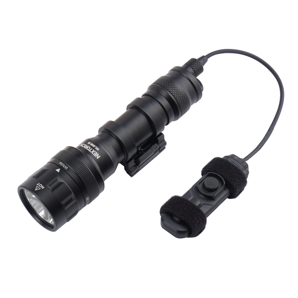 NEXTorch - Latarka taktyczna LED z IR na broń długą - 1000 lm - Czarna - WL50B IR