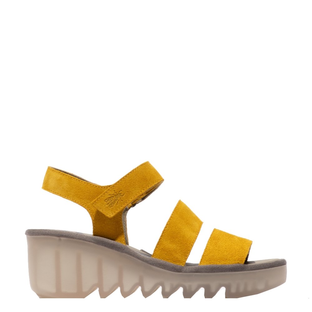 Sandały damskie Fly London BEXY 575 skórzane żółty P501575012