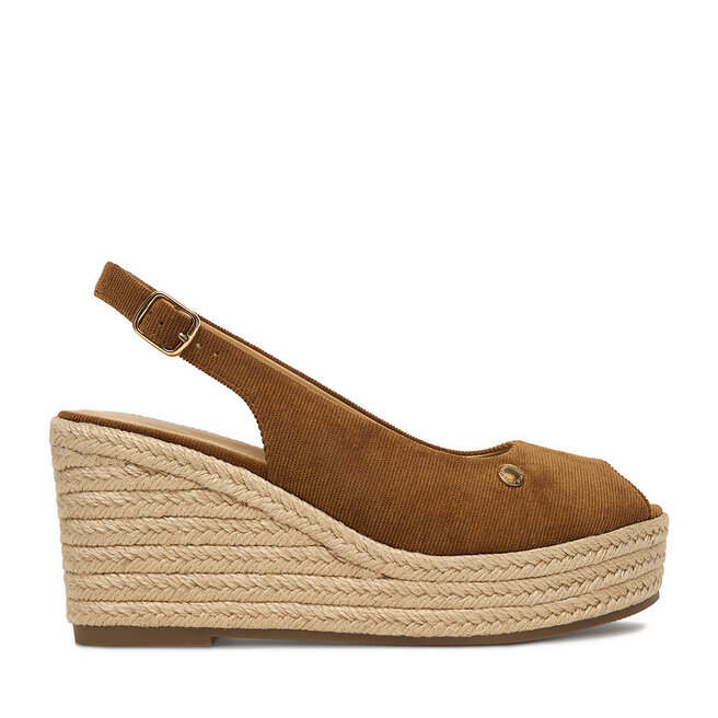 Espadryle Beverly Hills Polo Club EO-R26SS03466 Brązowy