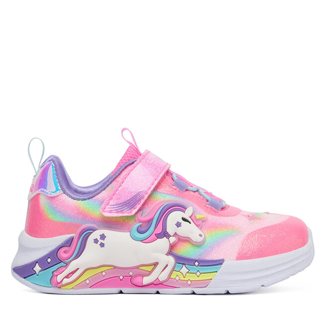 Sneakersy Skechers S-Lights - Unicorn Chaser 302298N/PKMT Różowy