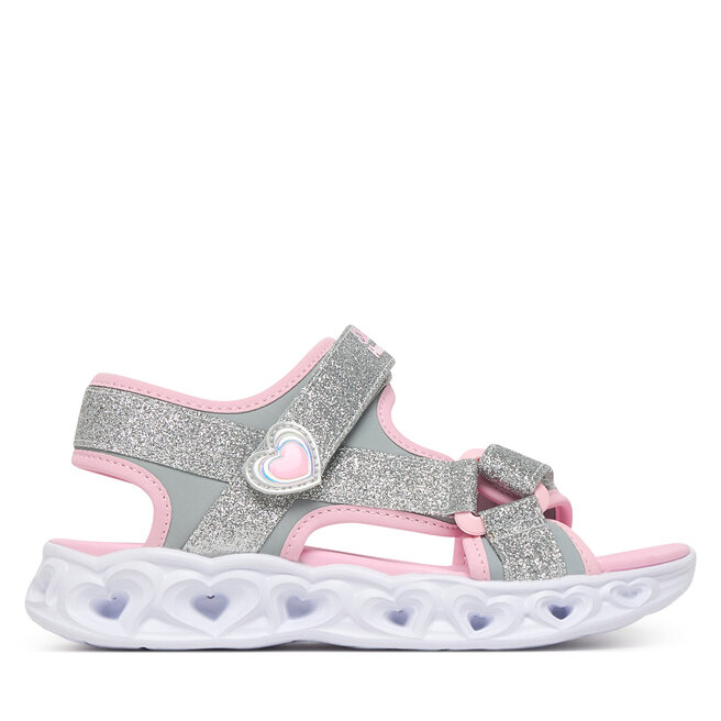 Sandały Skechers S-Lights: Heart Lights Sandal - Sugar Sparks 303114L/SLPK Szary