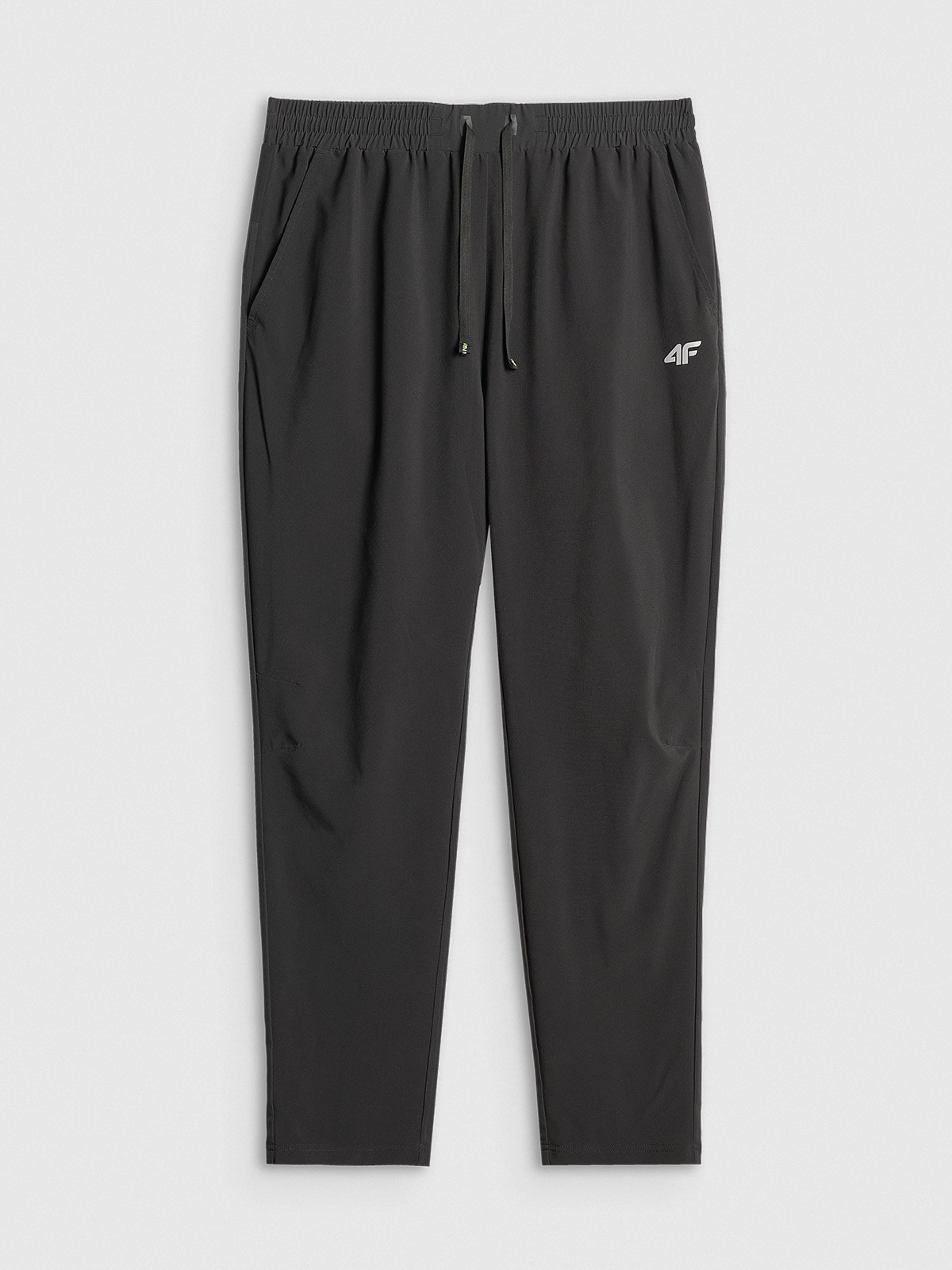 4F Spodnie do biegania szybkoschnące męskie - czarne XL