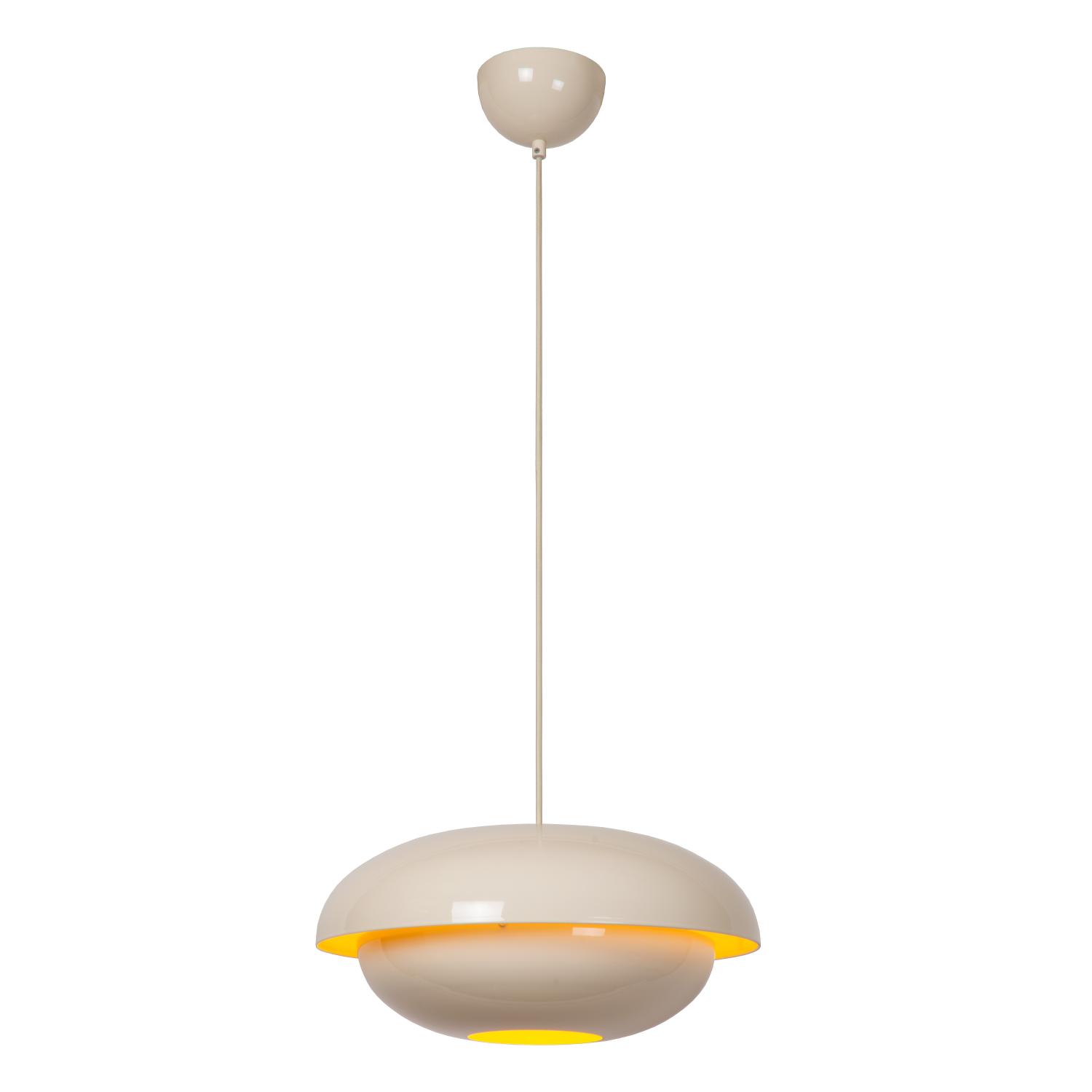 YOUNES lampa wisząca kremowa metalowa podwójny klosz 1xE27 65404/40/38