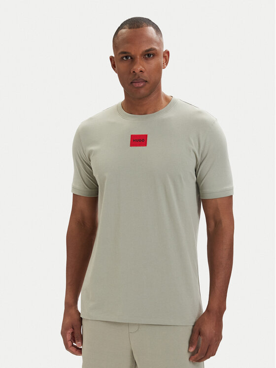 HUGO T-Shirt Diragolino212 50447978 Zielony jasny Regular Fit