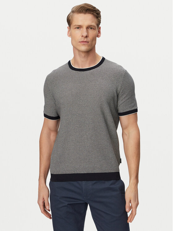 Bugatti Sweter 7200-15535E Kolorowy Regular Fit