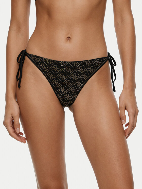 Guess Dół od bikini E6GO15 KCUO2 Czarny