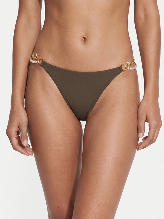 Guess Dół od bikini E6GO00 KF412 Brązowy