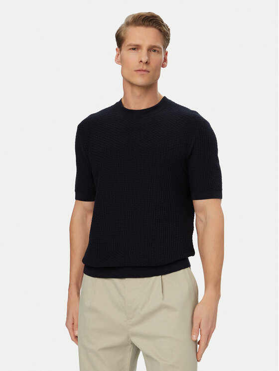 BOSS T-Shirt H-Nilton 50560468 Granatowy Regular Fit