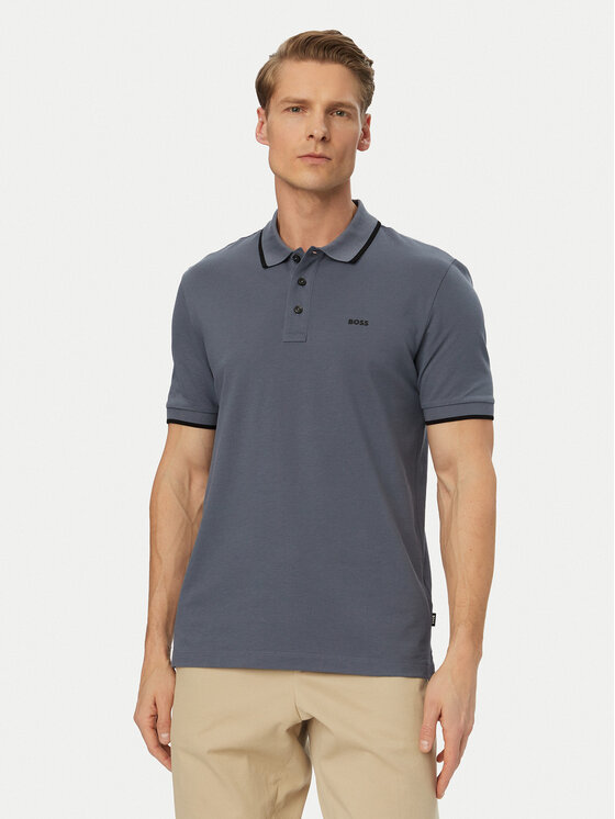BOSS Polo Parlay 190 50494697 Niebieski Regular Fit