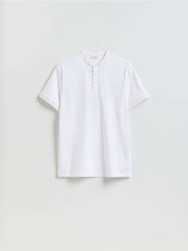 Reserved - Koszulka polo slim - biały