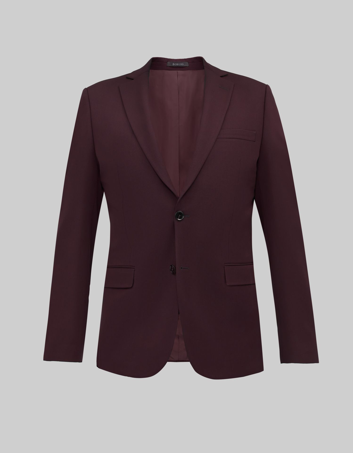 marynarka do zestawu lido bordowa slim fit