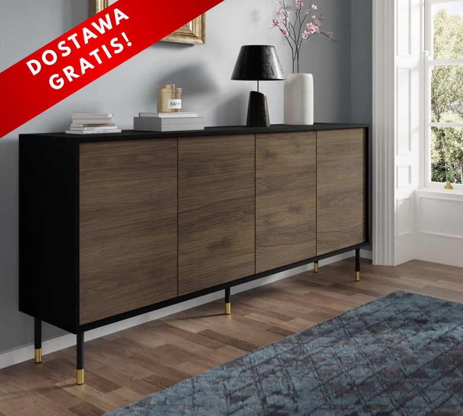Długa szafka na ubrania z półkami 180 cm Umeblowana.com