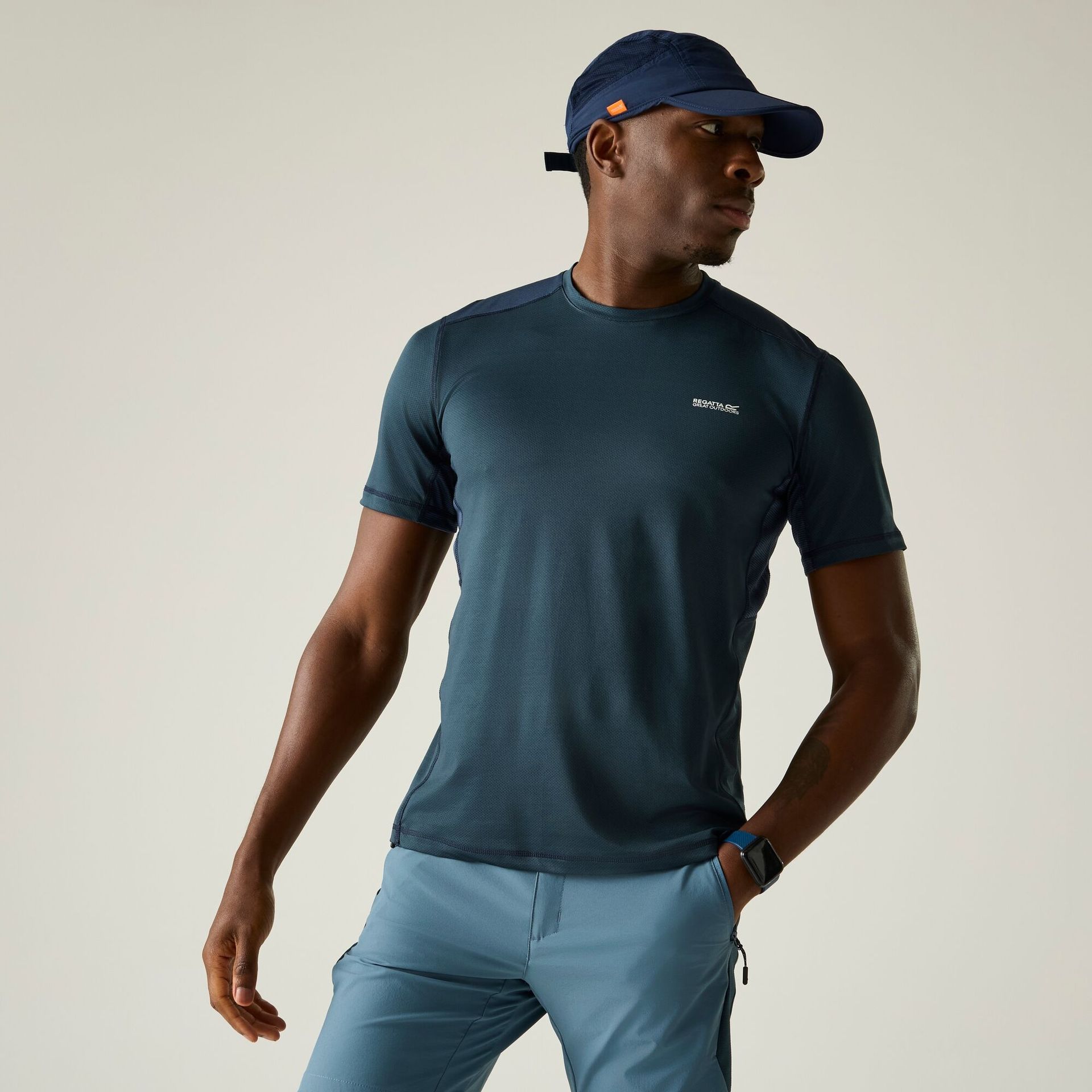 Regatta Regatta Koszulka męska Virda Niebieski, Rozmiar: 3XL