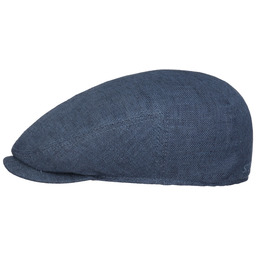 Kaszkiet Woodfield Linen by Stetson, ciemnoniebieski nakrapiany, 55 cm