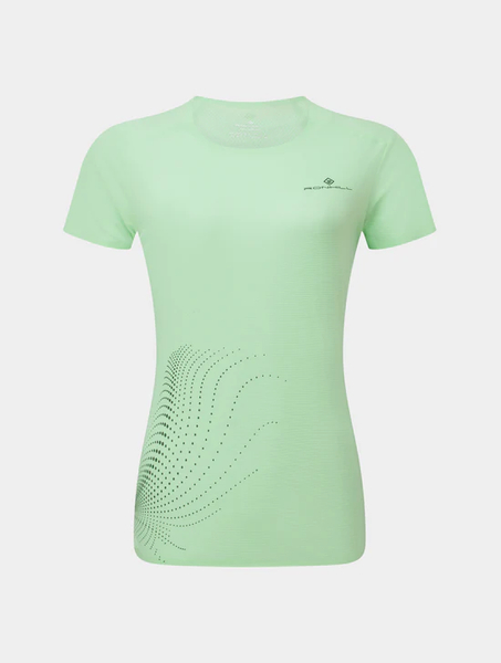 RONHILL Koszulka do biegania damska TECH RACE S/S TEE seafoam/laurel