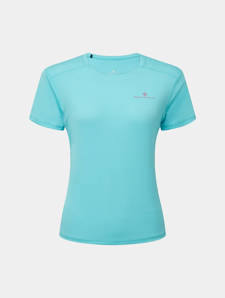 RONHILL Koszulka do biegania damska TECH S/S TEE larimar/exuberance
