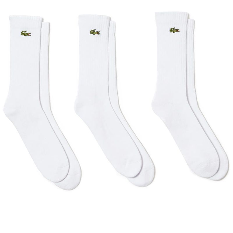 Skarpety unisex 3-pack Lacoste RA4182-Z92 - białe