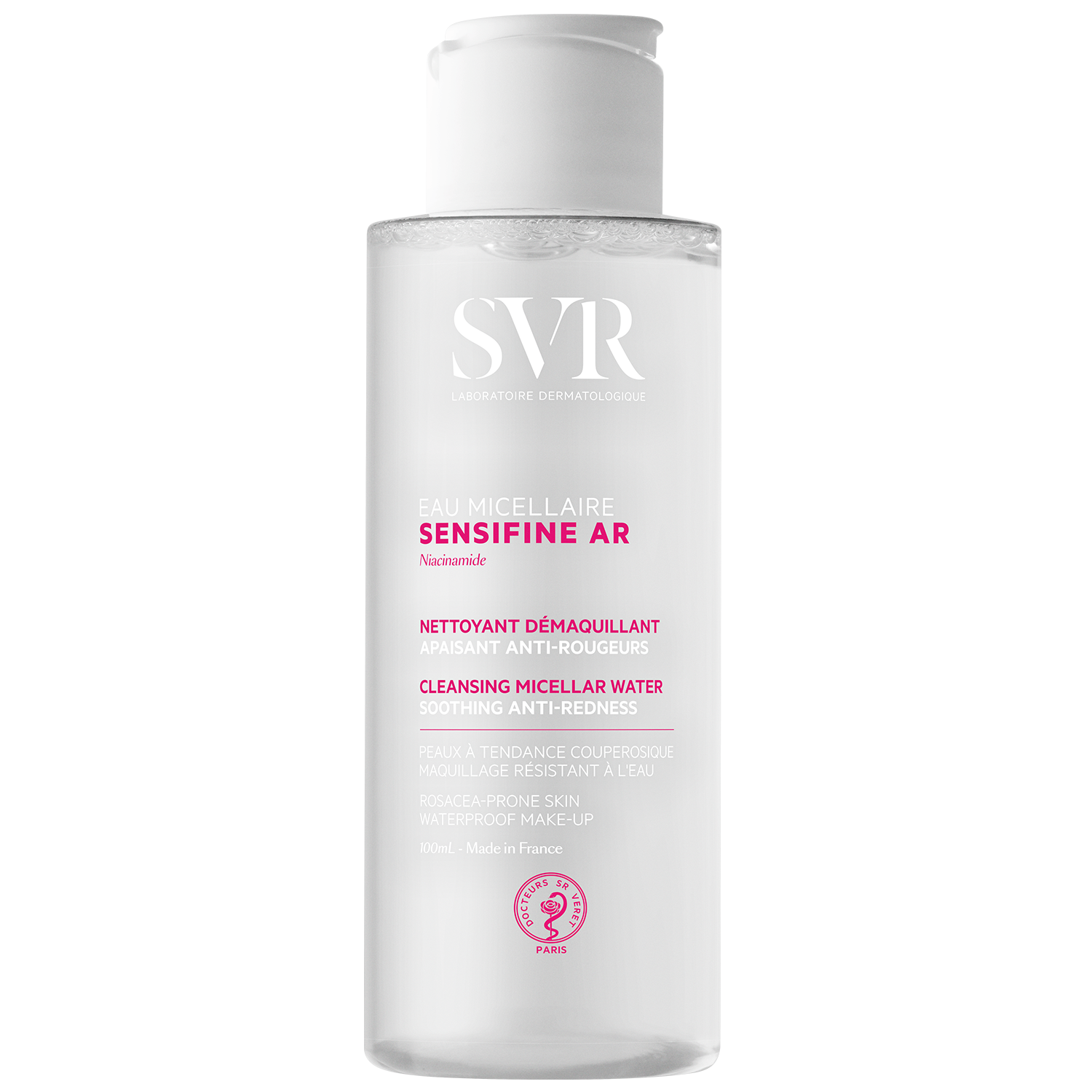 SVR Sensifine AR Eau Micellaire, łagodząca woda micelarna do cery naczynkowej, 100 ml