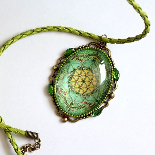 Kwiat życia wisior amulet Obfitość