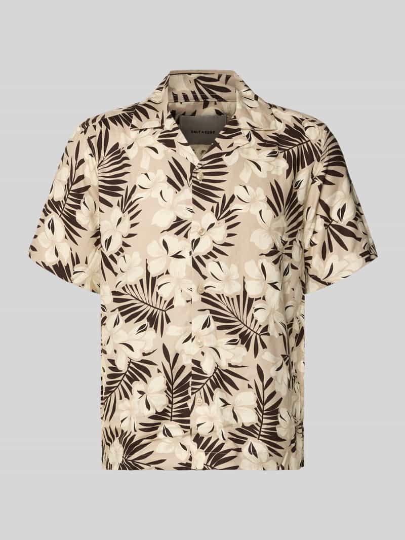 Koszula casualowa o kroju regular fit z czystej wiskozy model 'DASH'