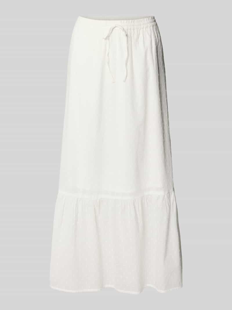 Rozkloszowana spódnica maxi z czystej bawełny model 'TRINE'