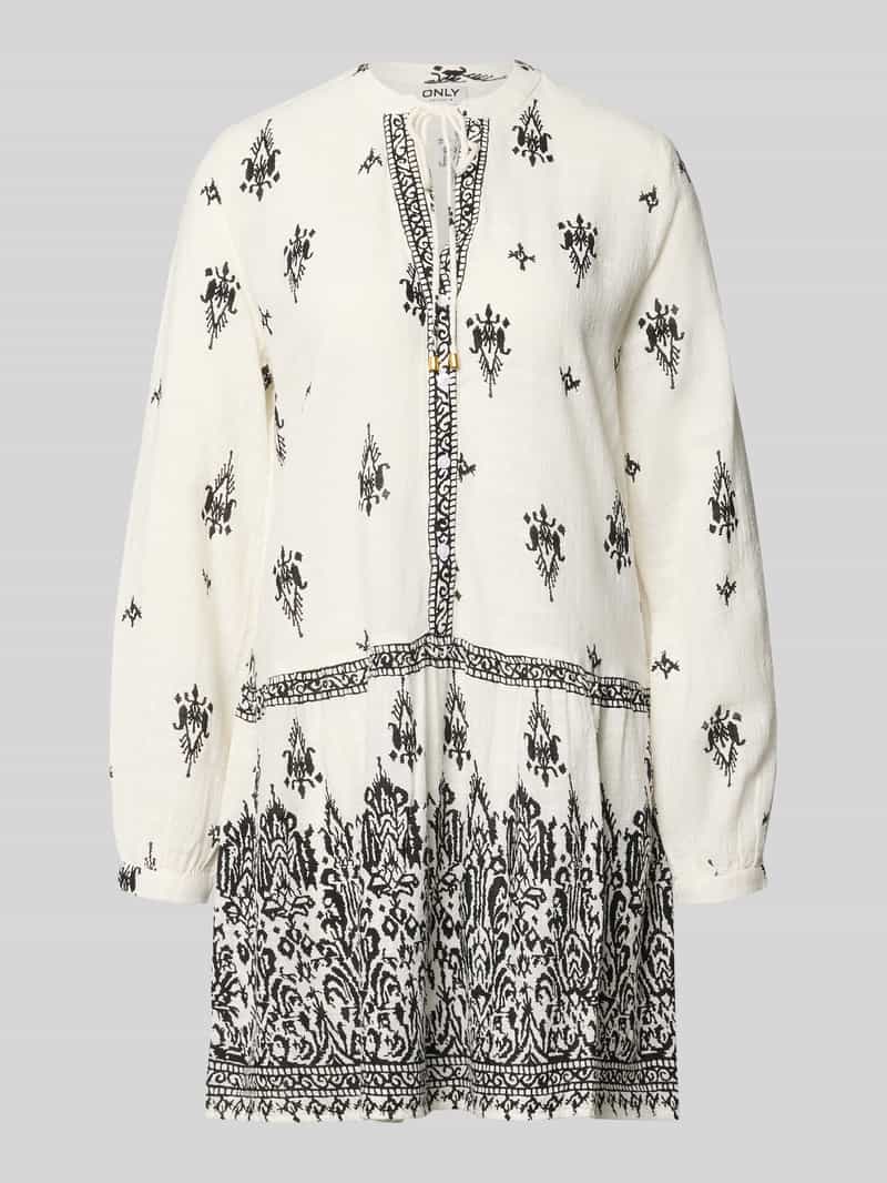 Sukienka tunikowa z mieszanka bawełny i wiskozy model 'ALMA'