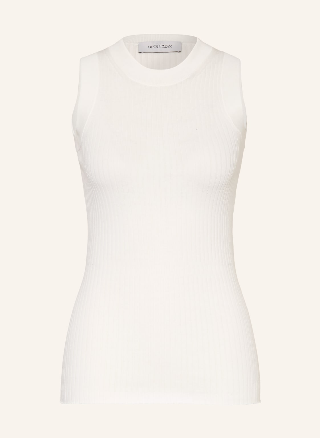 Sportmax Dzianinowy Top Tione weiss