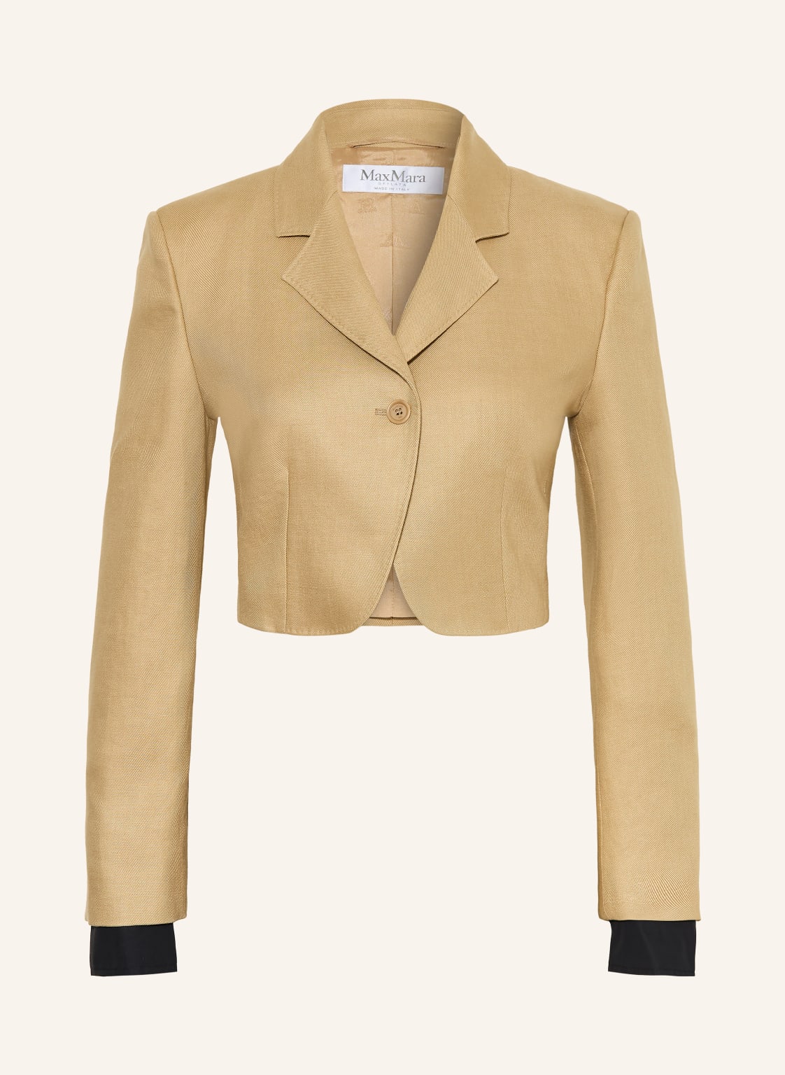 Max Mara Lniana Marynarka Buono beige