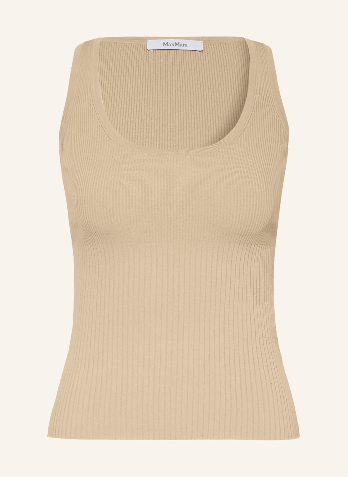 Max Mara Dzianinowy Top Ghiro beige