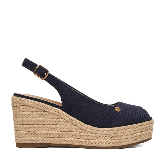 Espadryle Beverly Hills Polo Club EO-R26SS03466 Granatowy
