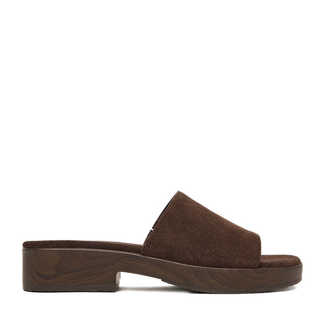 Klapki GINO ROSSI EO-LZRL0558-84 Brązowy