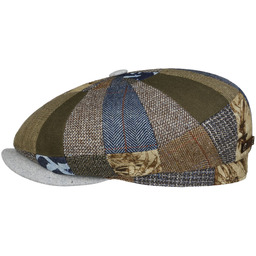 Kaszkiet Hatteras Barista Patchwork by Stetson, brązowy, L (58-59 cm)